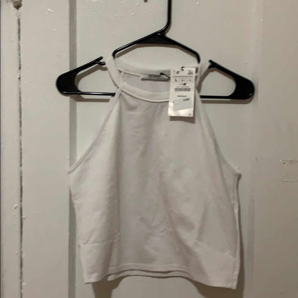 Zara White crop top